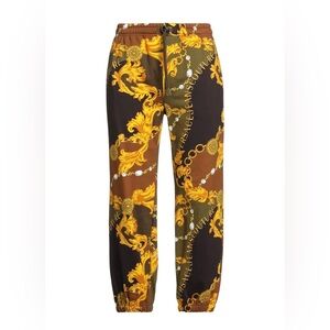 Versace Jeans Collection Gold and Brown Sweatpants